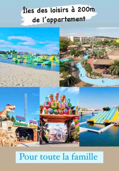 אגדה Superbe Appartement 6 Personnes Avec Piscine Secteur Richelieu, A 400M De La Plage Et A 650M Du Centre Port מראה חיצוני תמונה